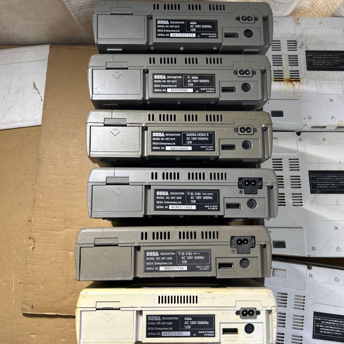 動作未確認 ★ ジャンク品 セガサターン 本体 12台 まとめ売り 大量 HST-3210 HST-3200 HST-3220 SEGA SEGASATURN セガ 50708y_画像9