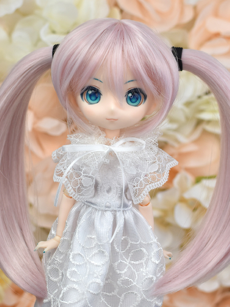 ツインテールウィッグ　SDMサイズ　ピンク　Harmonia bloom　ハルモニア ブルーム 　MSD　未使用　新品　桜ミク_画像1