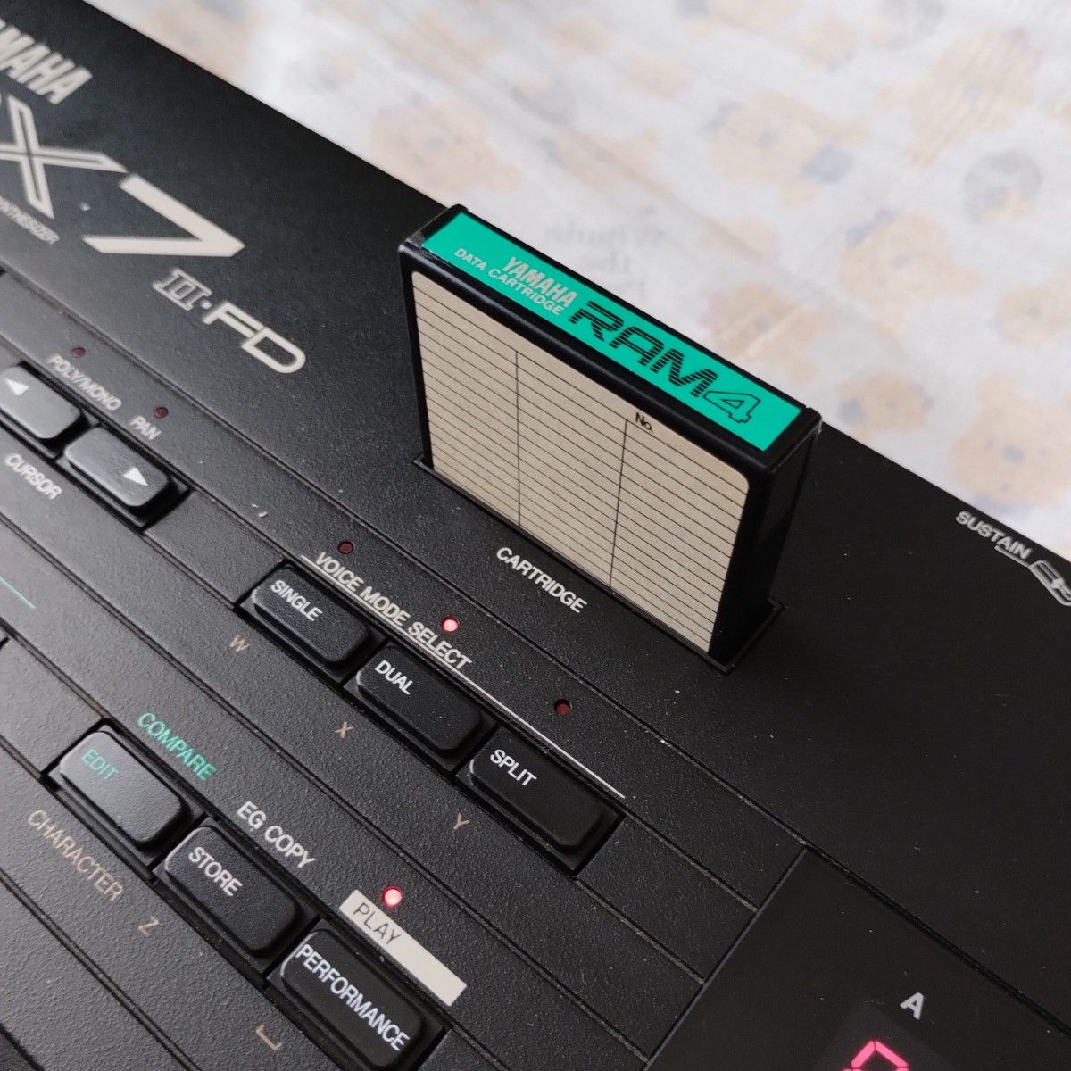 YAMAHA「RAM4」DATA CARTRIDGE・バッテリー交換済み for DX7Ⅱ