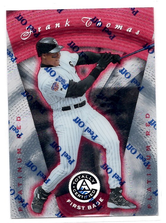 MLB1997 Pinnacle Totally Certified Platinum Red #41 Frank Thomas フランク・トーマス 新品ミント状態品_画像1