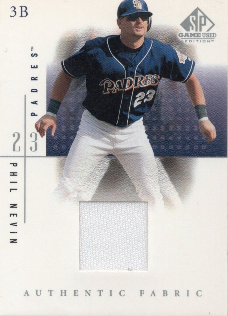 MLB 2001 UD SP GAME USED ADITTION Authentic Fabric Jersey Phil Nevin フィル?ネビン　ジャージカード　新品ミント狀態(tài)品