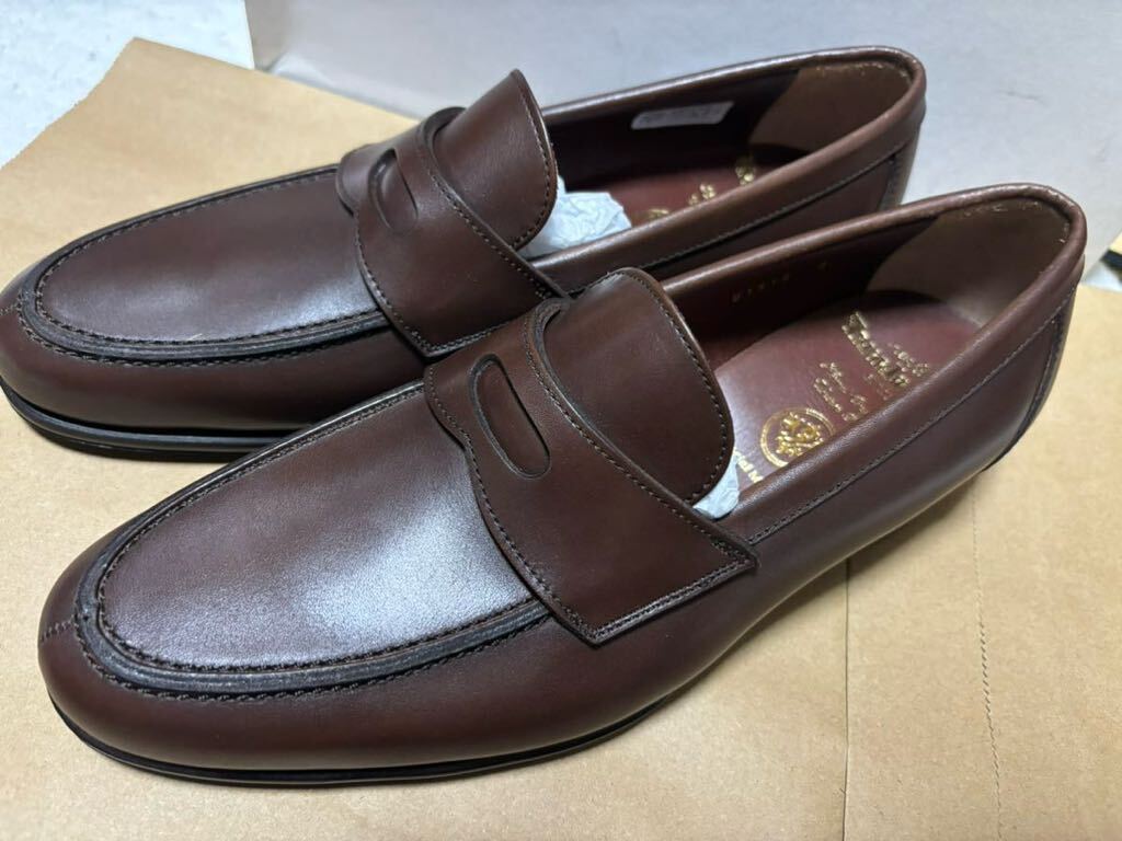  new goods unused Union imperial U1915 dark brown 6EEE 24 Loafer slip-on shoes 