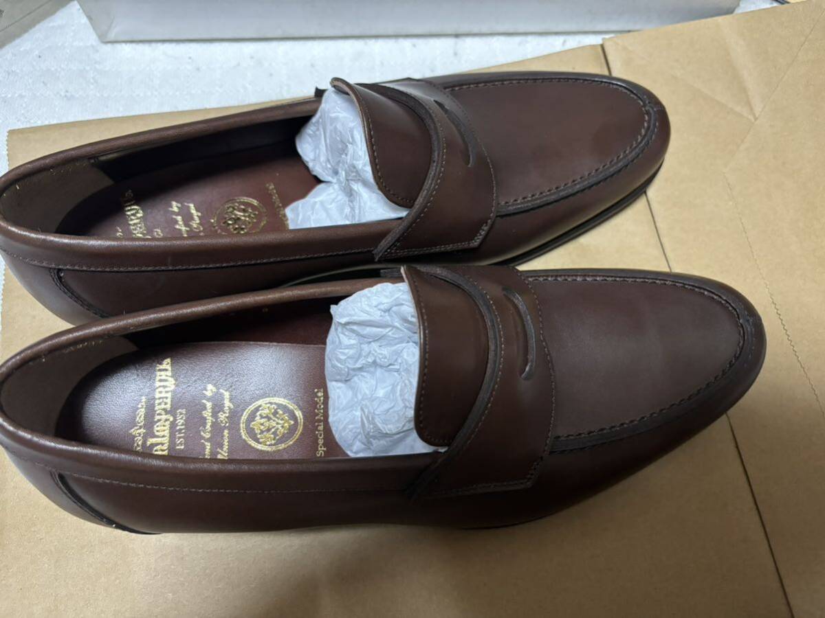  new goods unused Union imperial U1915 dark brown 6EEE 24 Loafer slip-on shoes 
