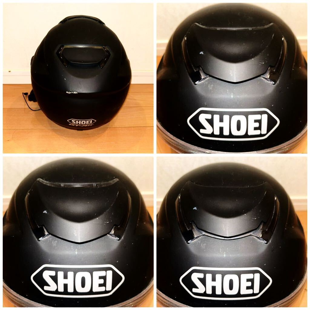 SHOEI GT-Air マットブラック Mサイズ 57cm インカム動作未確認付き バイク ヘルメット ジェットヘル フルフェイス 2016年 ショウエイ _画像10