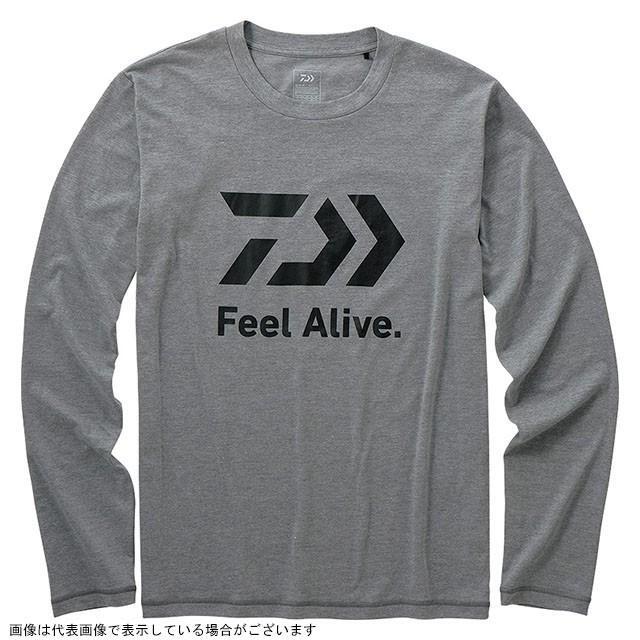 50％OFF　新品 ダイワ DE-82009 ロングスリーブ FEEL Alive. Tシャツ フェザーグレー 　（WM、WL、）_画像1