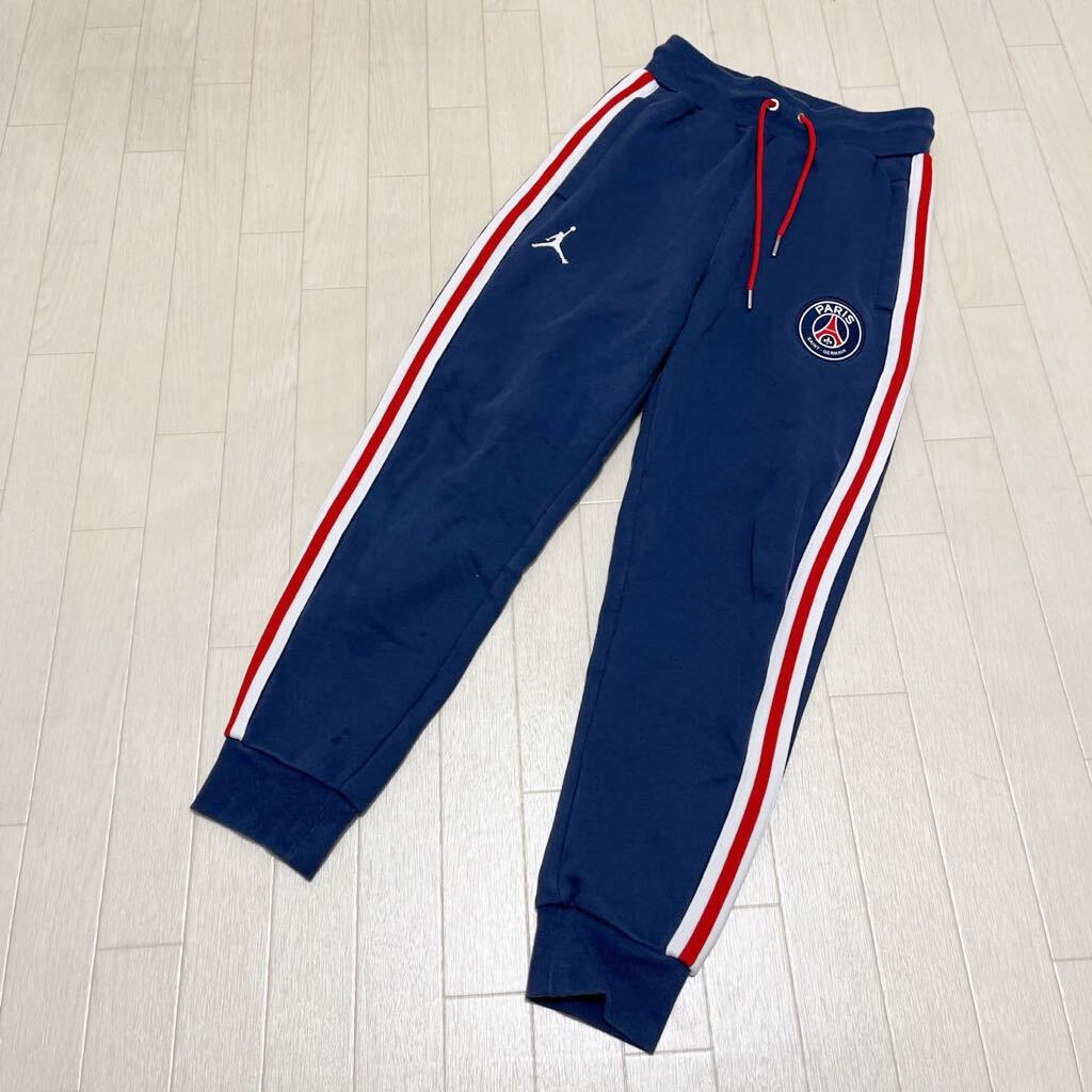 和319★ JORDAN ジョーダン スリム スウェットパンツ ボトムス FLEECE PANT フリースパンツ STANDARD FIT XS ネイビー メンズ_画像1