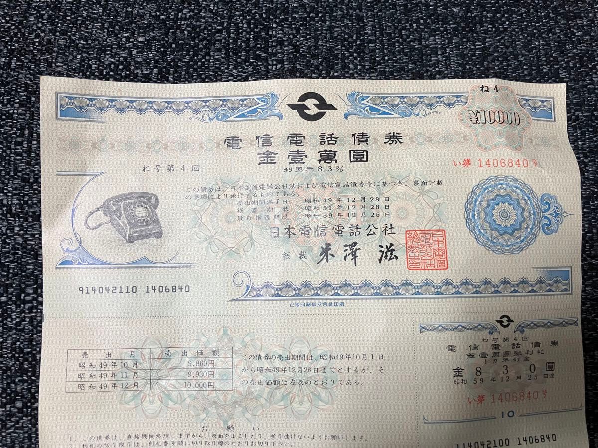 電信電話債券 10 000円|Yahoo!フリマ(旧PayPayフリマ) 電信電話債券 10 000円|Yahoo!フリマ(旧PayPayフリマ)