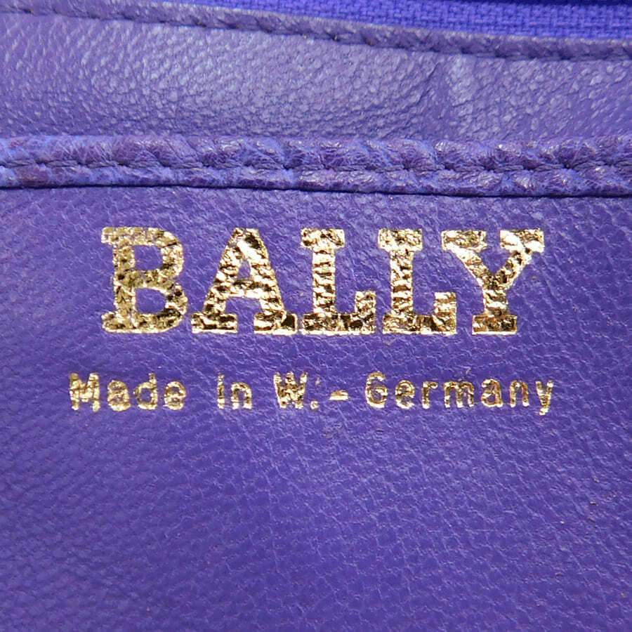 1 иен # прекрасный товар Bally ручная сумочка лиловый серия кожа Ostrich .... формальный модный BALLY #E.Bmm.tl-23