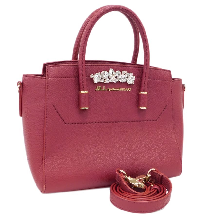 1 иен # прекрасный товар Jill Stuart 2way сумка оттенок красного кожа biju- Royal ....JILL BY JILLSTUART #E.Bsm.zE-26