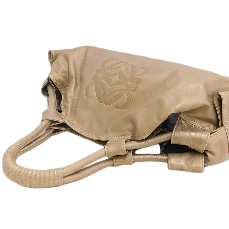 1 иен # прекрасный товар Loewe ручная сумочка оттенок золота кожа модный обычно используя симпатичный LOEWE #E.Csig.lA-01