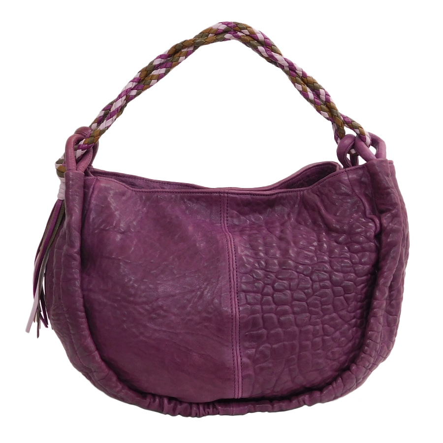 1 jpy #faroruni handbag purple series leather lady's shoulder .. casual shopping FALORNI #E.Aee.hP-25