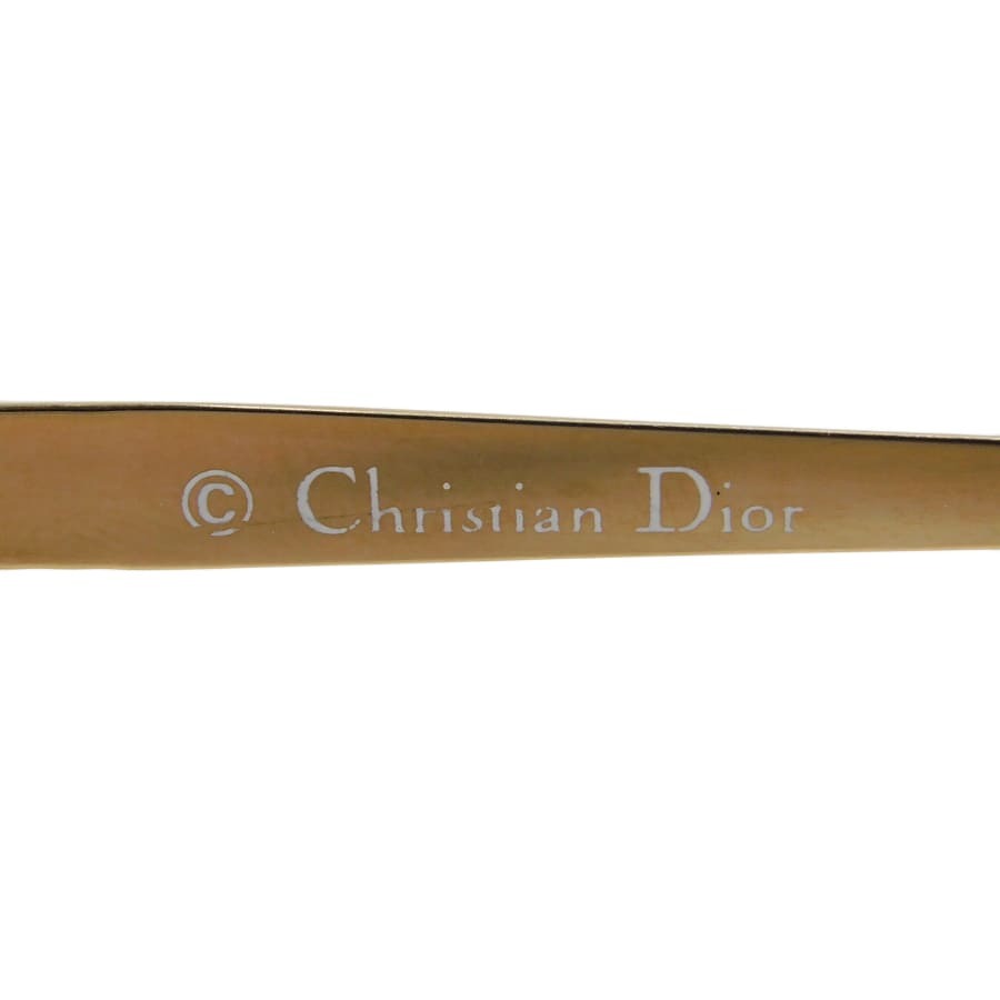 1円 ■ 美品 ディオール サングラス ゴールド×ブラウン系 金属 お洒落 度付き Christian Dior ■E.Bss.hP-23_画像6