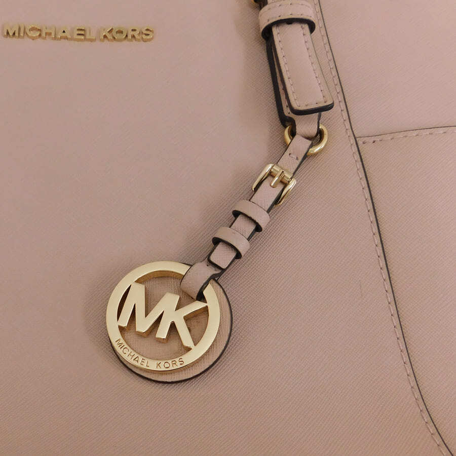 1円 ■ 美品 マイケルコース トートバッグ 30F2GTTT8L ピンク系 レザー MKサークルロゴ MICHAEL KORS ■E.Bege.mM-07_画像9