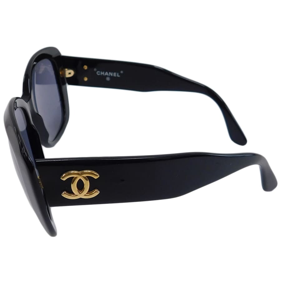 1 jpy # beautiful goods Chanel sunglasses 0009 10 plastic black group here Mark CHANEL #E.Bgi.tl-1