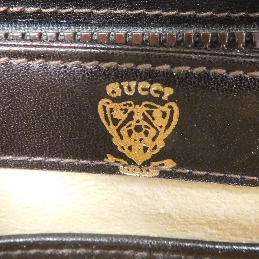 1円 ■ グッチ ハンドバッグ ブラウン系 レザー レディース お出かけ お買い物 お洒落 GUCCI ■K.Csig.tI-08_画像8