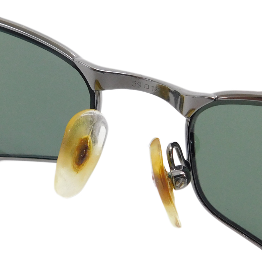 1円 ■ 美品 レイバン サングラス グリーン系×ブラック系 プラスチック×メタル RB 3149 004 Ray-Ban ■E.Blel.tI-22_画像8