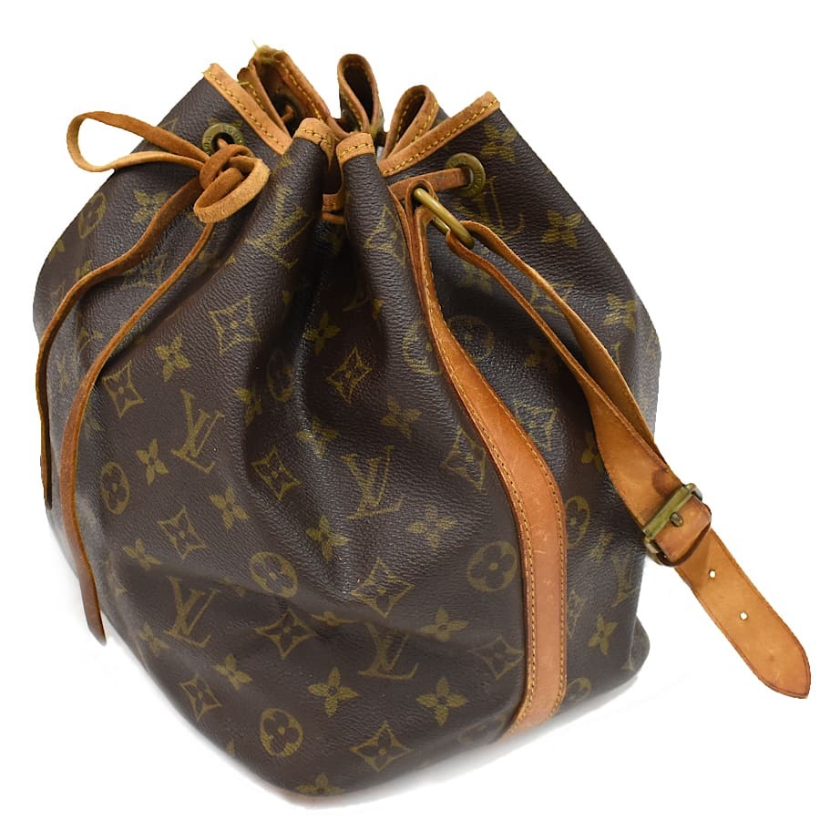 1円 ◆定価15万 美品 LOUIS VUITTON ルイヴィトン ショルダーバッグ プチノエ M42226 モノグラム ブラウン◆E.Cmgs.tI-18_画像2