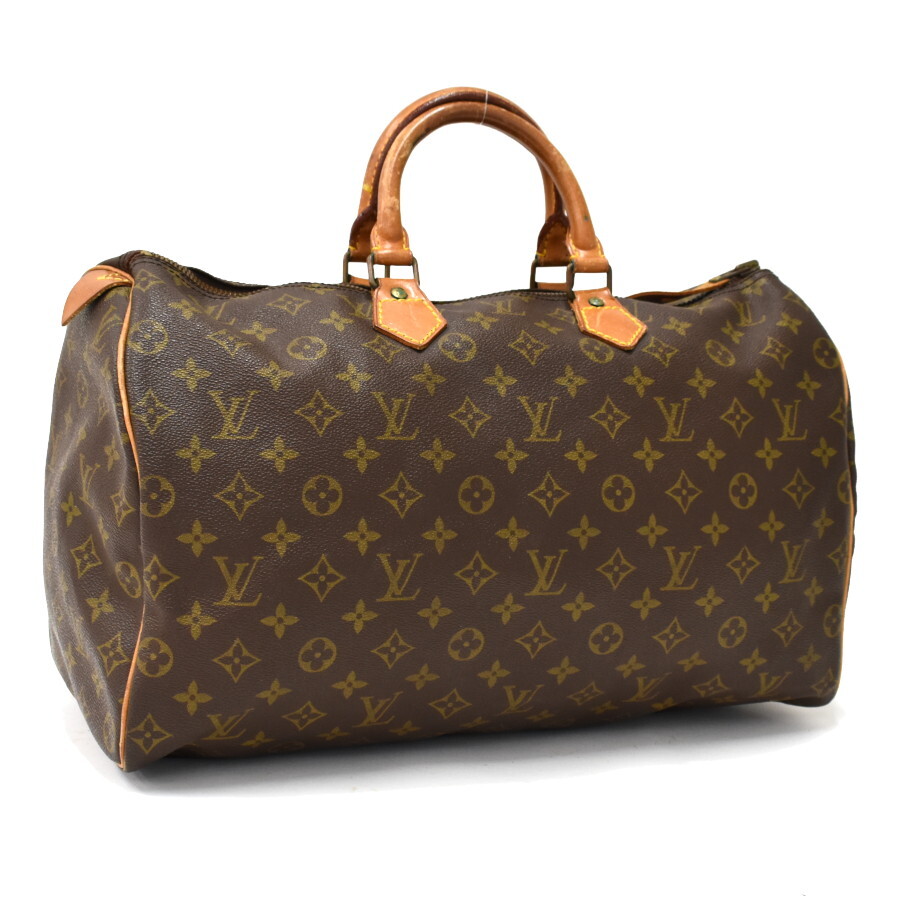 1円 ▼良品 LOUIS VUITTON ルイヴィトン ハンドバッグ スピーディ40 M51522 モノグラム キャンバス ブラウン▼E.Bee.s1-09_画像1