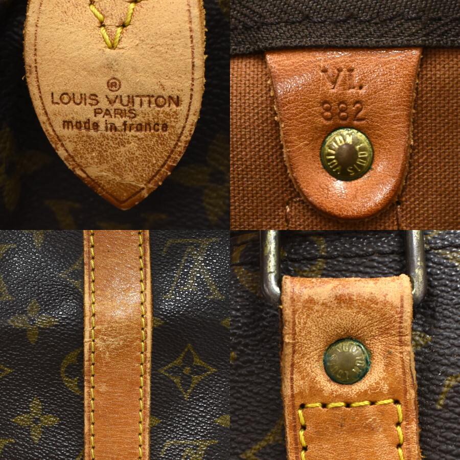 1円 ◆良品 LOUIS VUITTON ルイヴィトン ボストンバッグ キーポル50 M41426 モノグラム キャンバス ブラウン◆E.Cmo.s1-27_画像9