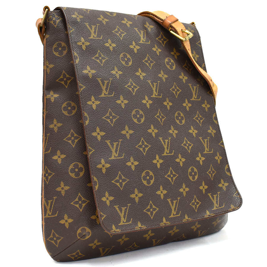 1円 ◆定価13万 美品 LOUIS VUITTON ルイヴィトン ショルダーバッグ ミュゼット M51256 モノグラム ブラウン◆K.Cipr.oR-26_画像1