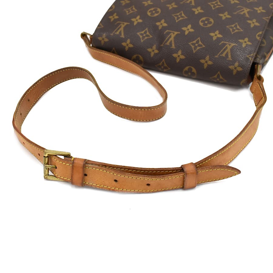 1円 ◆定価13万 美品 LOUIS VUITTON ルイヴィトン ショルダーバッグ ミュゼット M51256 モノグラム ブラウン◆K.Cipr.oR-26_画像7