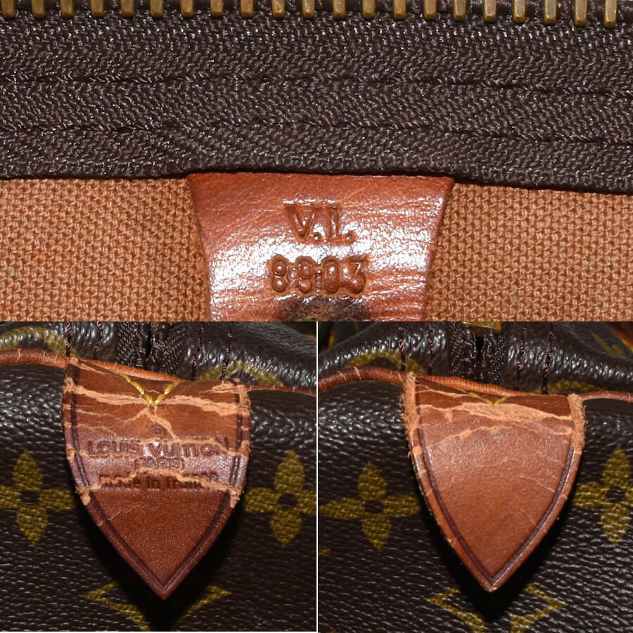 1円 ◇ 美品 LOUIS VUITTON ルイヴィトン ボストンバッグ キーポル45 M41428 モノグラム キャンバス ブラウン◇Cip_画像9