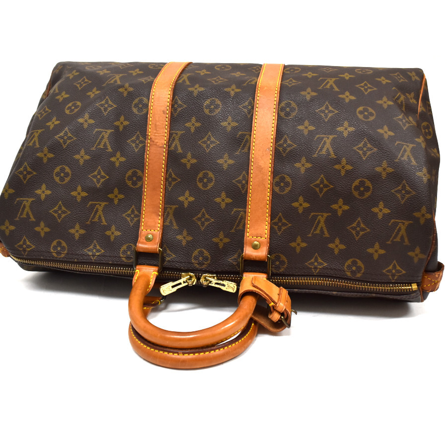 1円 ◇ 美品 LOUIS VUITTON ルイヴィトン ボストンバッグ キーポル45 M41428 モノグラム キャンバス ブラウン◇Cip_画像7