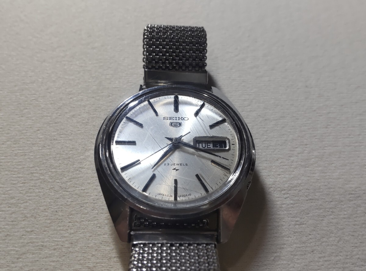 SEIKO セイコー5 23石 自動巻き 稼働品_画像2