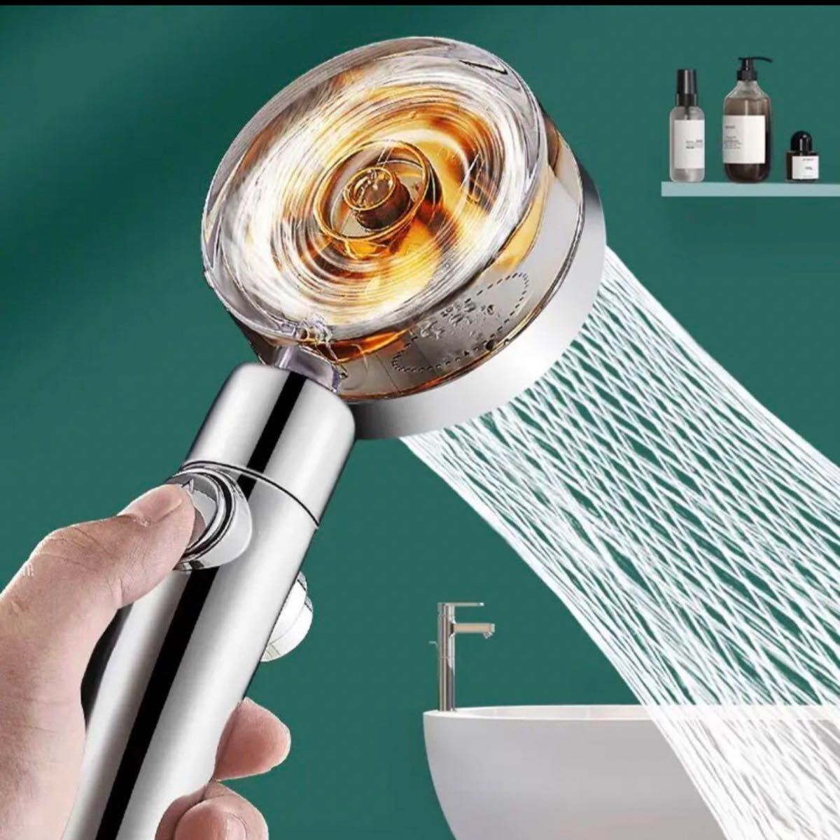 シャワー 節水 ヘッド 高水圧 角度調節 手元止水 塩素除去 一式