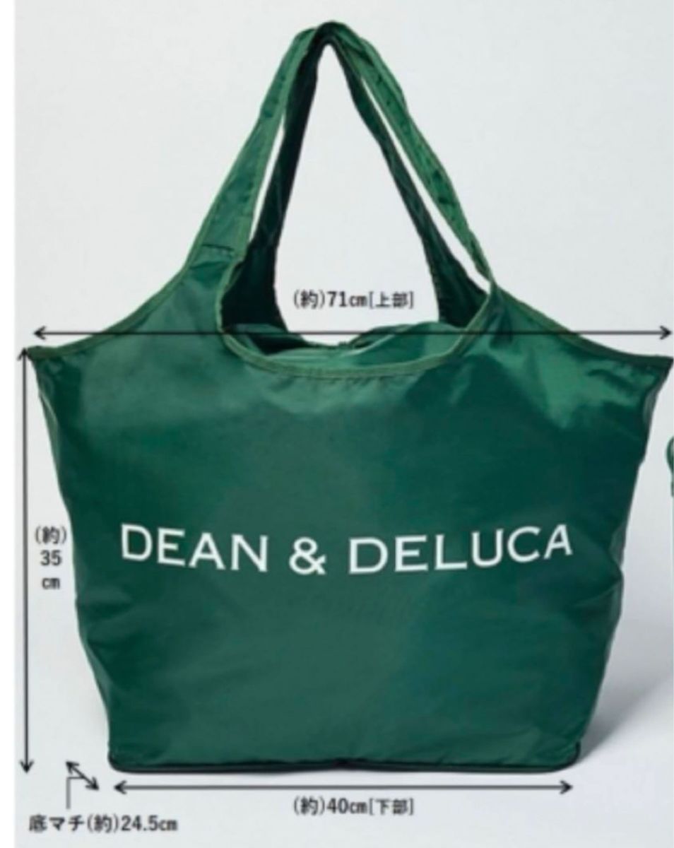 DEAN&DELUCA  ディーン&デルーカ レジカゴバッグ  保冷バッグ GLOW 付録 グリーン