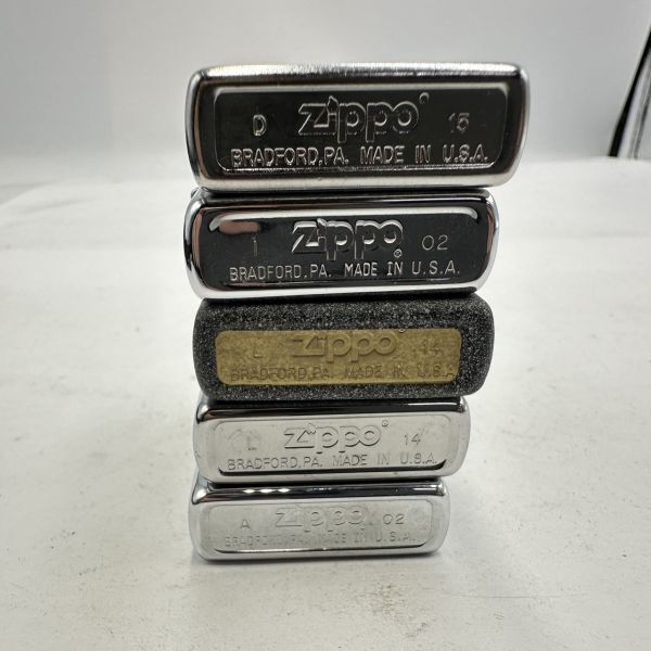 H153 まとめ ◎ Zippo ジッポー オイルライター 5点まとめセット プレイボーイウサギ ブルックリン橋 他 喫煙具 箱付き 4点火花あり ①_画像4