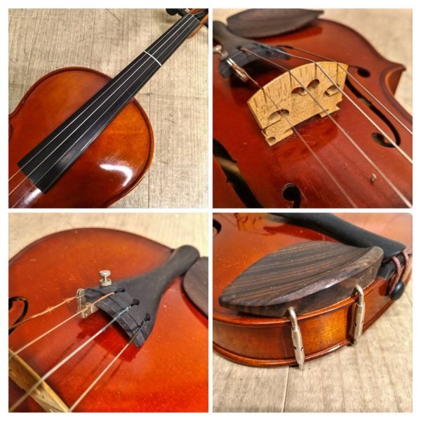 I623-SK10-901 SUZUKI VIOLIN スズキバイオリン No.330 サイズ4/4 1974年製 弓,ハードケース付き 弦楽器 ⑥_画像7