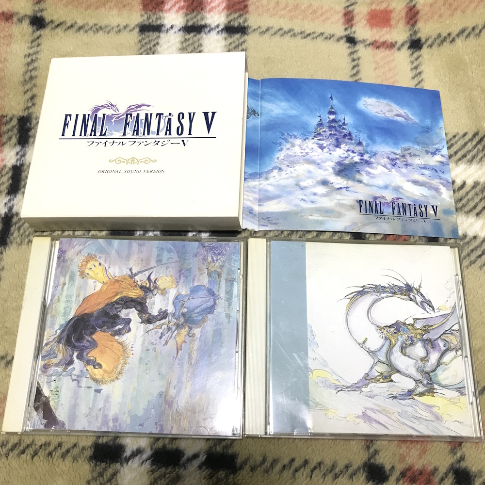 [即決/送料込]【初版】FINAL FANTASY V オリジナルサウンドトラック 対談/植松伸夫vs天野喜孝 ブックレット付 FF5 ORIGINAL SOUND VERSION_画像1