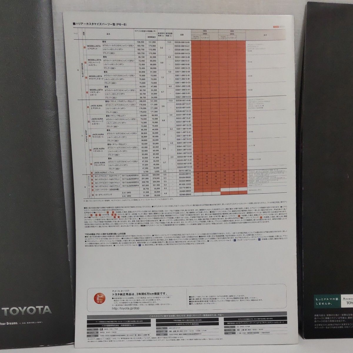 カタログ ハリアー 30系と 60系  セット  トヨタ