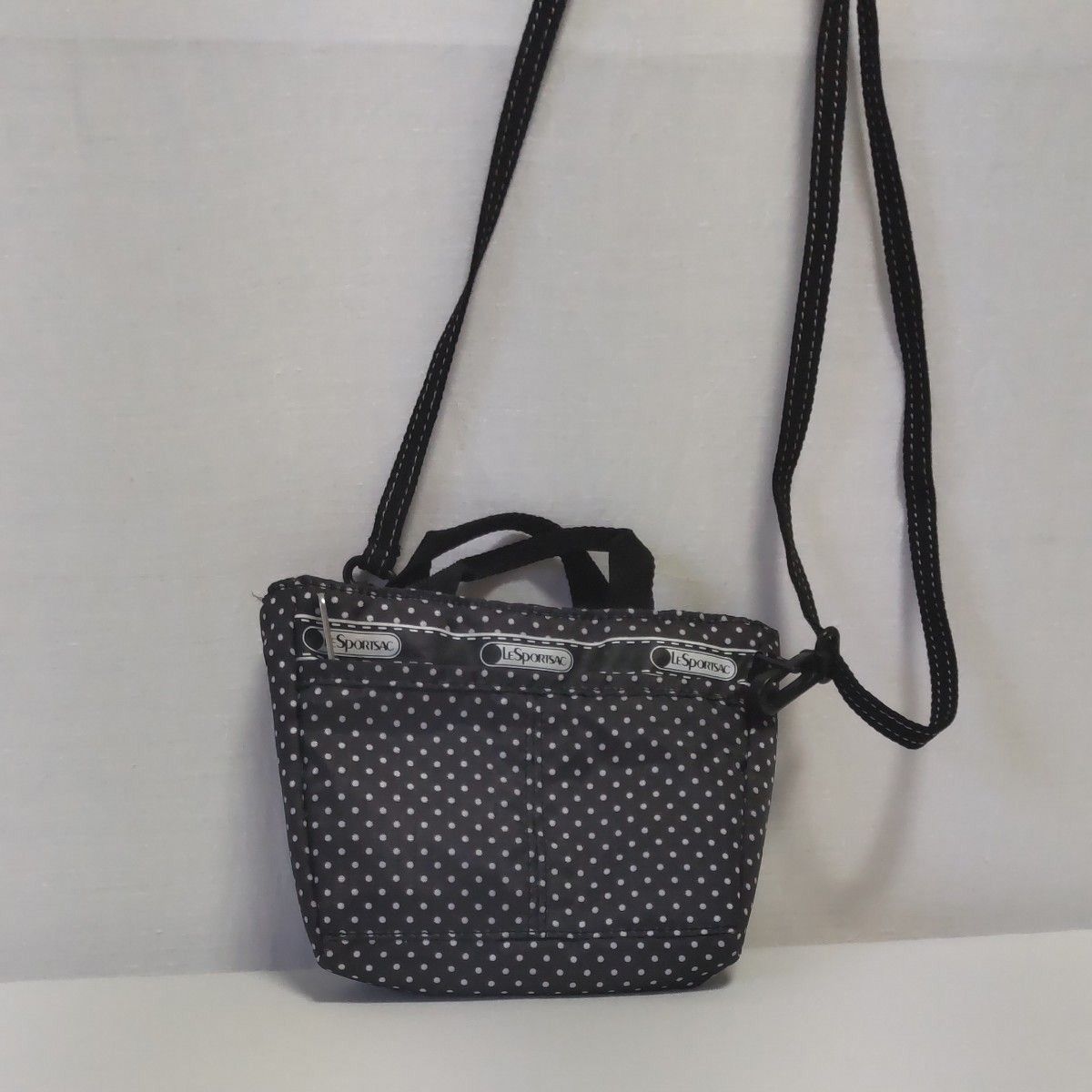 レスポートサック 2way ミニ ショルダーバッグ 黒ドット柄ムック レスポートサック 2way ミニ ショルダーバッグ 黒ドット柄ムック
