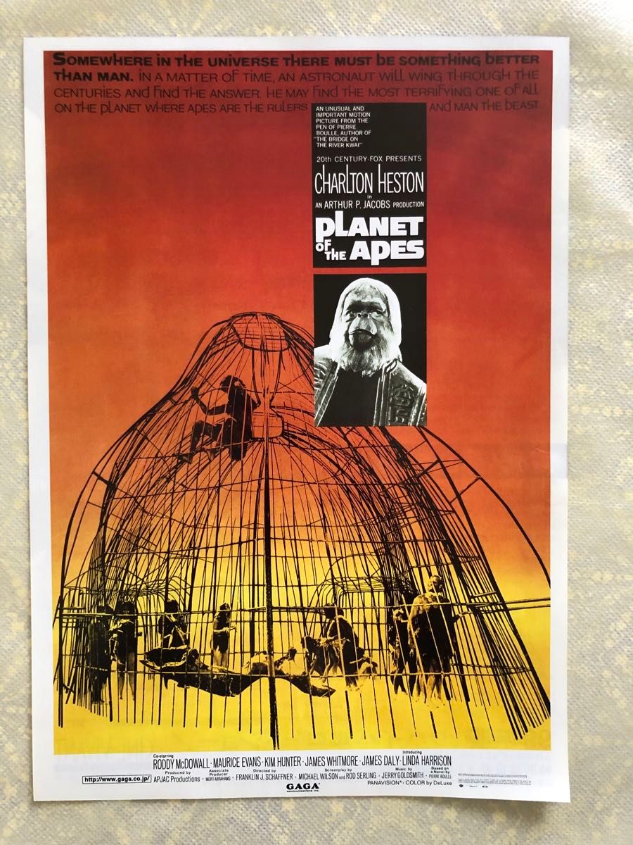 猿の惑星オリジナル版チラシ(1999年版)、キングダム2種類 映画フライヤー　チラシ　計3枚セット