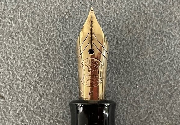  pelican fountain pen pen .14C 585 PELIKAN GERMANY long-term keeping goods writing brush chronicle not yet verification 