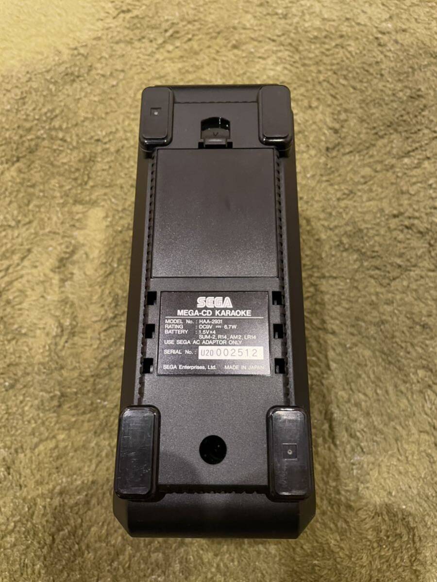 店頭展示品　未使用　希少品　SEGA MEGA-CD KARAOKE MEGA DRIVE HAA-2931 メガCDカラオケ セガ 当時物 昭和レトロ 本体のみ_画像4