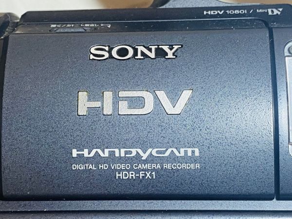 SONY HDR-FX1 video camera recorder operation not yet verification H0602