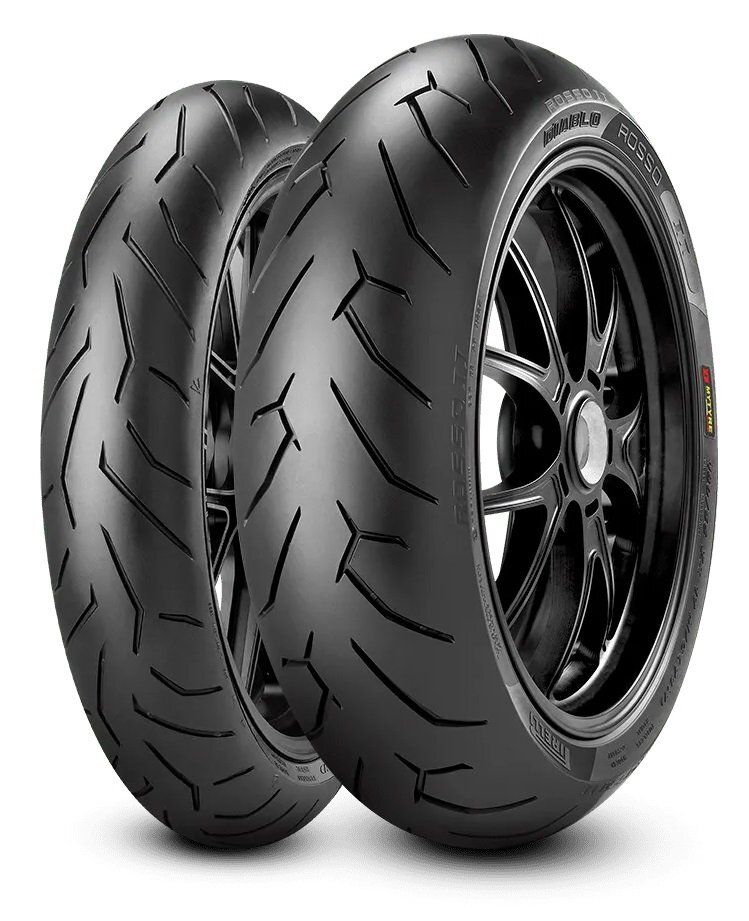 ※前後セット 国内正規品 PIRELLI DIABLO ROSSO II　120/70ZR17 58W &180/55ZR17 73W TL 品番:2068500 　　CB1300SB MT-09 GSR400/750_画像1