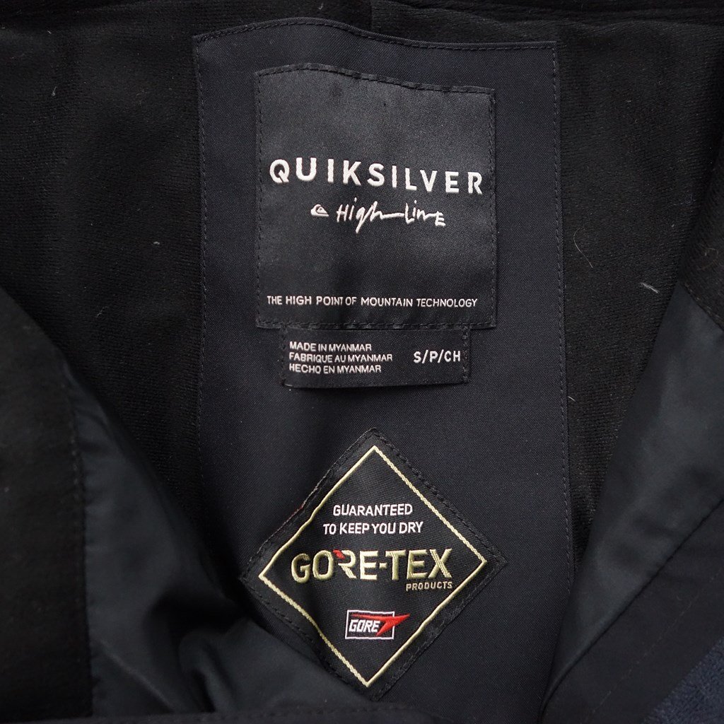 中古 20/21 QUIKSILVER Altostratus 2L GORE Shell Snow Bib Pants メンズSサイズ スノーボードパンツウェア クイックシルバーの画像2