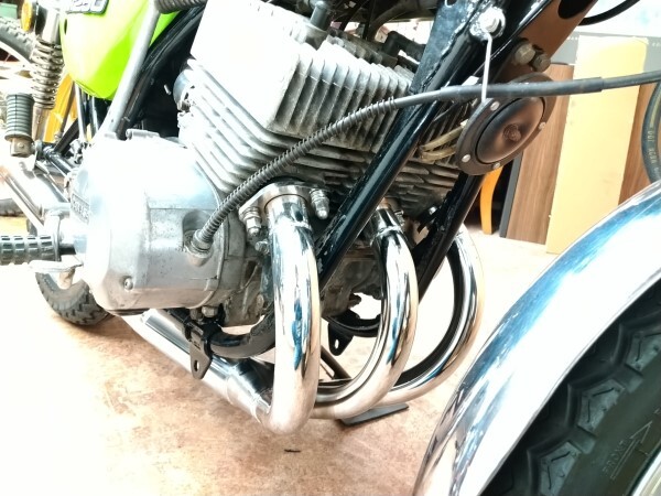 【ジャンク・部品取り】kawasaki KH250(KH250B)エンジン400(S3F)【書あり】_画像9