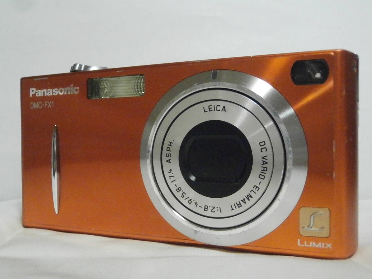 デジカメ Panasonic LUMIX DMC-FX1 カリビアンオレンジ (3.2メガ) 2390の画像1