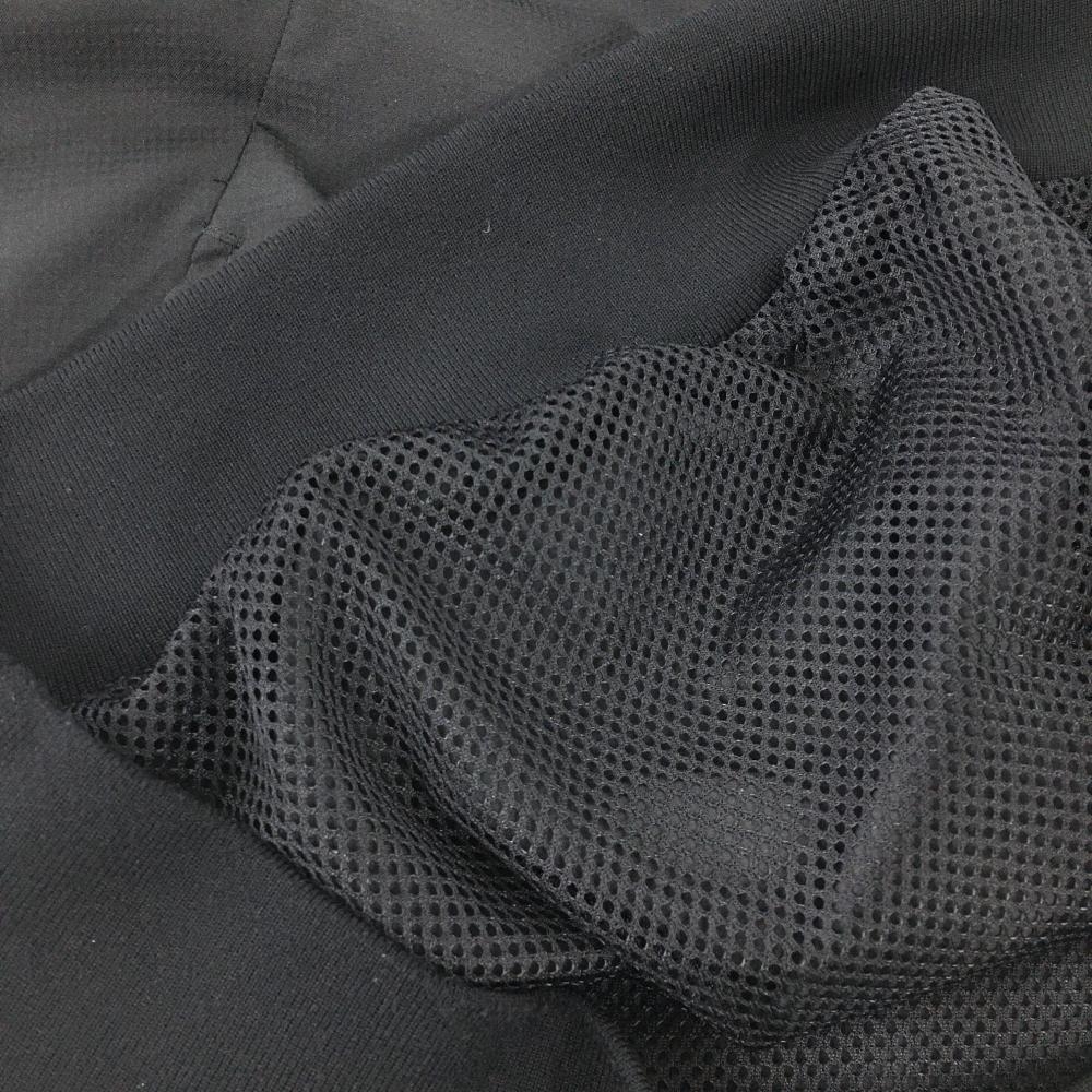 [ очень красивый товар ] Le Coq 2WAYs need чёрный × белый тканый ткань Logo .... подкладка сетка рукав съемный мужской M Golf одежда le coq sportif