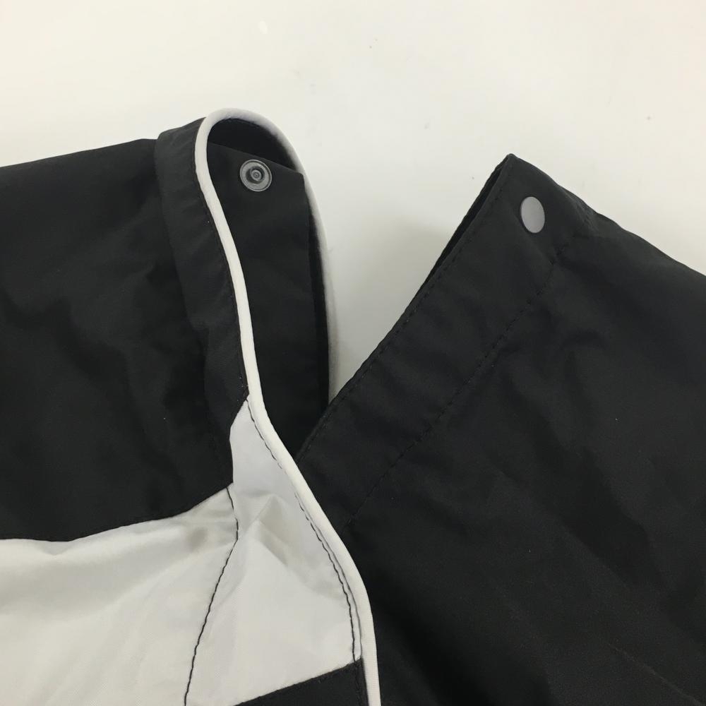  Le Coq rainwear top and bottom set (2WAY blouson × pants ) black × gray sleeve demountable storage sack attaching men's L Golf wear le coq sportif