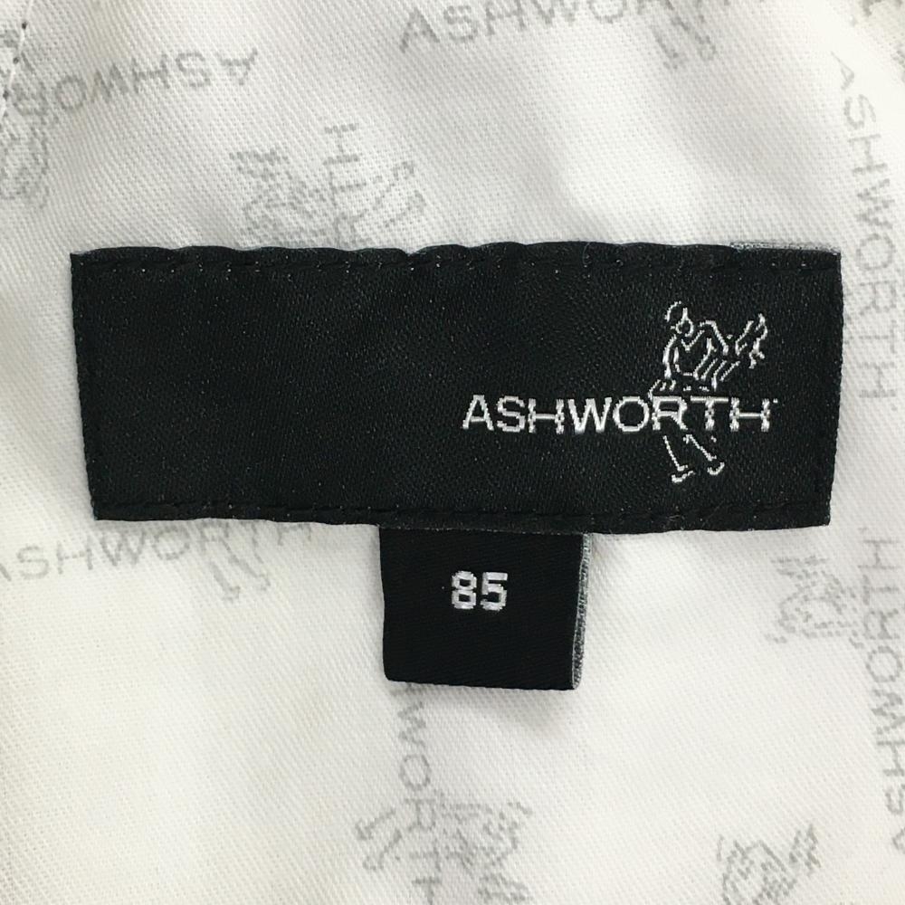 【美品】アシュワース パンツ 黒×白 チェック メンズ 85 ゴルフウェア ASHWORTH_画像4