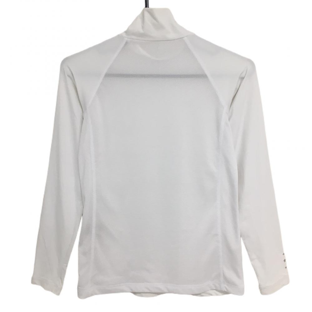 [ очень красивый товар ] Adabat с высоким воротником внутренний рубашка белый задний . примерно сетка стрейч рукав Logo женский 38(M) Golf одежда adabat