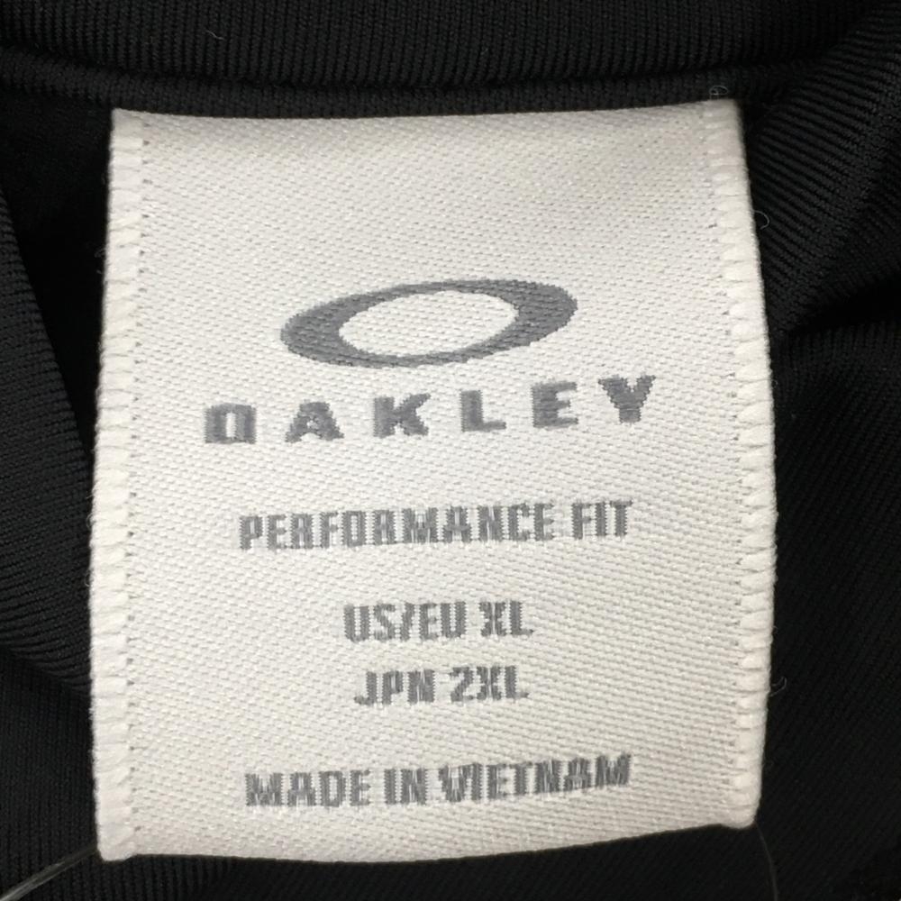 【新品】オークリー 長袖ハイネックシャツ 黒×ピンク 吸汗速乾 メンズ 2XL ゴルフウェア 2023年モデル 大きいサイズ Oakley_画像6