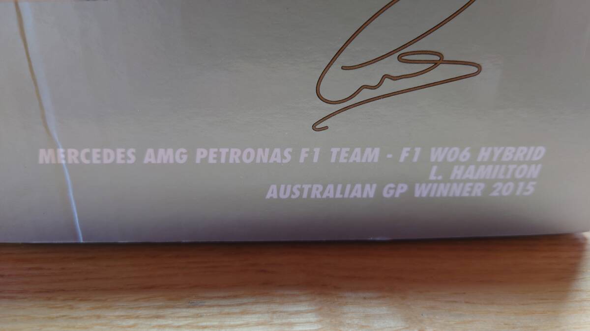 1/18 メルセデス AMG F1 W06 #44 ルイス ハミルトン 2015 オーストラリア GP ウィナー 【110150044】_画像5