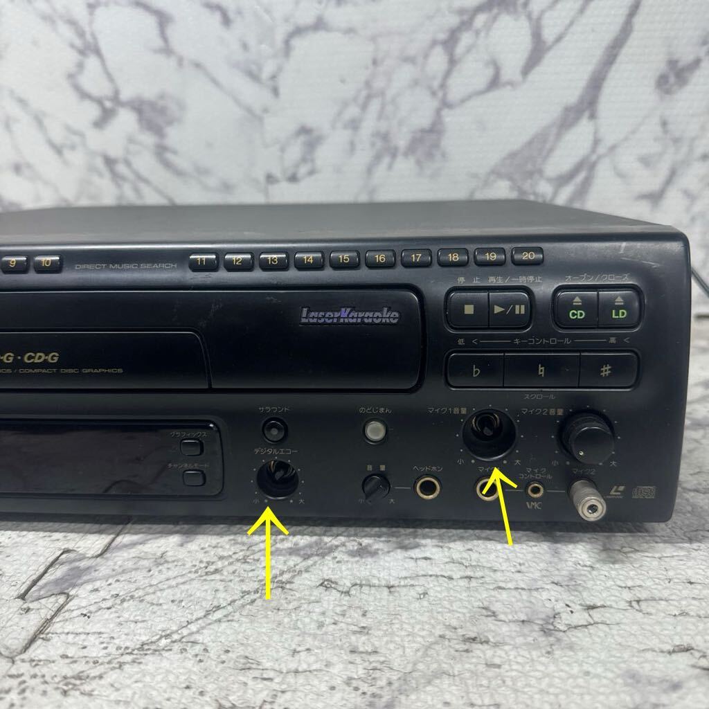 MYM5-204 激安 PIONEER COMPATIBLE LASERDISC PLAYER CLD-K33G LDプレーヤー 通電OK 中古現状品 ※3回再出品で処分_ダイアル欠品